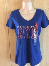 *New York Mets Women&#39;s Royal Skyline Baseball T-Shirt - £14.16 GBP