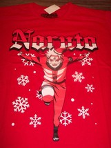 Shonen Jump Naruto Shippuden Anime Christmas Holidays T-Shirt Mens Large New - £15.82 GBP