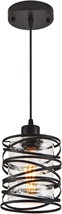 Industrial Pendant Black Pendant Light Fixtures Ceiling Light Adjustable... - $40.23