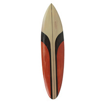 39 Inch Hand Carved Painted Wooden Surfboard Wall Hanging Decor Beach Art - £43.36 GBP+