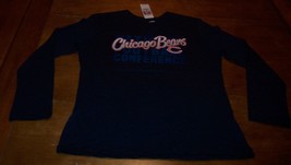 Women&#39;s Teen Chicago Bears Nfl Football Long Sleeve T-Shirt Xl New w/ Tag - £15.82 GBP