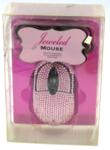 Pink Jeweled Mouse PC Bedazzled Wired Tri-Coastal Design - £15.78 GBP