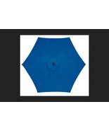LIVING ACCENTS Umbrella Market 108.27&quot; X 92.52&quot; Steel Frame Blue - $1,017.81 MXN