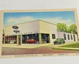 1940s Ford Agency Baldwin Motor Co Clinton SC Linen Postcard - $19.75