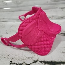 Barbie Horse Replacement Saddle Pink Delux Tufted Vinyl Mattel 2018  - £7.48 GBP