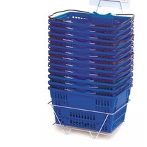 Royal Blue Plastic Shopping Baskets, 47198 - £91.55 GBP