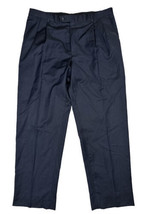 Hart Schaffner Marx Men Size 36x31 Blue/Blk Pinstriped Dress Pants Size Tag Miss - £14.54 GBP