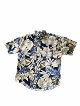 Hawaiian Floral Tropical Shirt  Chaps Ralph Lauren  Men&#39;s Large  100% Cotton - £10.99 GBP