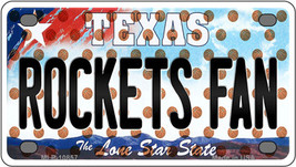 Rockets Fan Texas Novelty Mini Metal License Plate Tag - £11.75 GBP