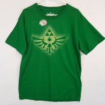 Nintendo Legend of Zelda Mens Skyward Sword Triforce Logo T Shirt Green ... - $17.05