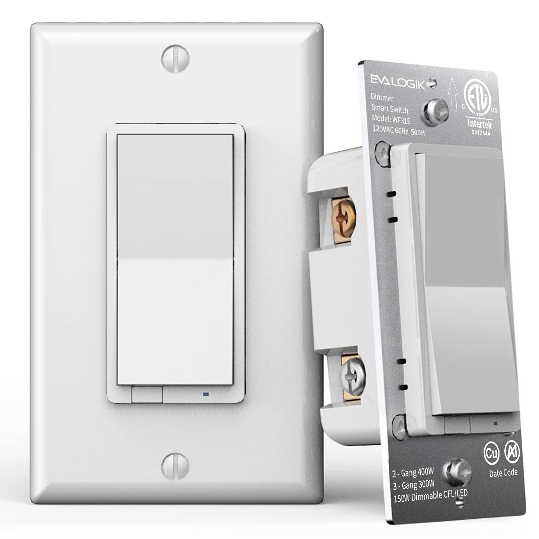 Smart Dimmer Light Switch, Dimmer, Single Pole &amp; 3 Way,, Etl And Fcc Listed - $36.99