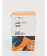 Attitude Leaves Bar Body Soap Orange Cardamom Olive Oil Coconut Oil 4 Oz... - $9.95