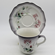 Mikasa Cup &amp; Saucer Set Sunny Skies 8651 Country Estates Japan Retired V... - £8.68 GBP