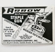 1969 Arrow Fastener Co All Purpose Staple Guns Advertisement Tools Supply E91H - $14.99