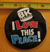 BK Teevee I Love This Place Pinback Button - £3.83 GBP