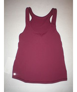 Womens Lululemon Tank Top Reversible 10 Pilates NWT New Dark Red Front R... - £100.99 GBP