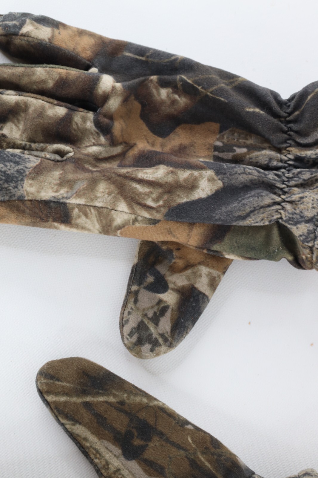 Vintage 90s Streetwear Distressed Soft Cloth Camouflage Insulated Gloves XL USA Item image 2