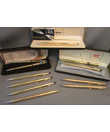 Gold Filled Lot Roller Ball Pens USA MADE 18k, 14k, 12k, 10k Cross &amp; Quill - £274.09 GBP