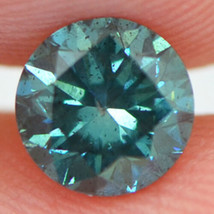 Round Shape Diamond Fancy Blue Color VS2 Loose Certified Enhanced 0.80 Carat - £533.89 GBP