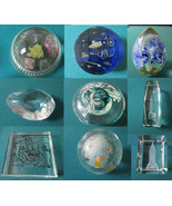 PAPERWEIGHT CRYSTAL GLASS ACRYLIC SIGNED picasso translite orleans pick1 - £28.02 GBP+