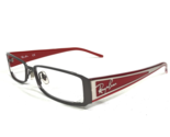Ray-Ban Gafas Monturas RB8584 1000 Gris Plata Rojo Rectangular Logo 51-1... - $121.18