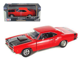 1969 Dodge Coronet Super Bee Red 1/24 Diecast Car Motormax - £29.44 GBP