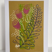 Handmade Original Art Blank Greeting Card and Envelope Suitable for Framing - £10.32 GBP