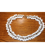 Early Vintage Miriam Haskell White Beaded Cha Cha Choker Necklace  - $259.00