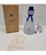 2001 Avon Brilliant Snowman Tabletop Lamp - Winter Christmas Gift Collec... - $234.96 MXN