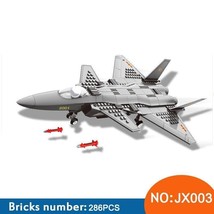 J20 Stealth Fighter Plane Building Blocks Set DIY Model Military MOC Bricks Toy - £21.71 GBP