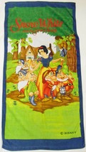 Snow White &amp; The Seven Dwarfs Disney Princess Bath Towel Kids Decor 27X52 - £28.10 GBP