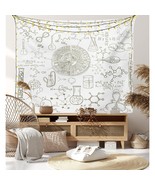 Science Tapestry King Size, Science Theme Hand Drawn Style Chemistry Lab... - £31.07 GBP