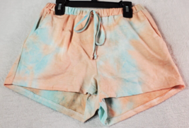 Altar&#39;d State Shorts Womens Small Blue Orange Tie Dye Pockets Casual Drawstring - £13.07 GBP