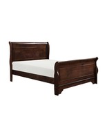 Louis Philippe Queen Bed: Dark Cherry Wood - $802.43 CAD