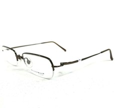FreudenHaus Brille Re / Flex 2 Por Brille Rahmen Braune Rechteckig Halbe Felge - £58.47 GBP