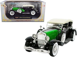 1934 Duesenberg Black and Green 1/32 Diecast Model Car by Signature Models - £31.28 GBP