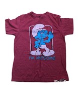 Vanity Smurf T-shirt Old Navy kids Collectible Small red hefty smurf on ... - $9.46 CAD