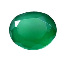 6.3Ct Natural Green Onyx Oval Cut Gemstone - £10.52 GBP