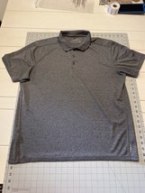 Eddie Bauer Freedry Polo Men&#39;s Size L, Gray Short Sleeve Polo - $11.99