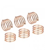 uxcell Metal Napkin Rings Set of 6, Spiral Napkin Ring Holder Buckle for... - $25.99