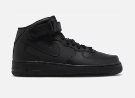 NIKE AIR FORCE 1 Mid &#39;07 MEN&#39;S BASKETBALL SHOES Black/Black CW2289-001 S... - £76.33 GBP