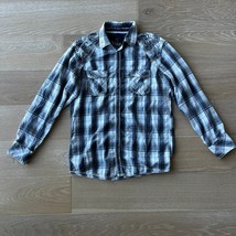 Roar Truce Button Down Long Sleeve Plaid Shirt for Buckle Richness Embro... - $24.18