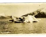 TaKu Iceberg Real Photo Postcard Skagway Alaska 1935 Ordway  - $11.88