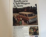 Ford Club Wagon Vintage Print Ad Advertisement pa10 - $6.92