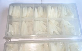 500pcs Clear Fake Nails Full Cover Tips Boxed Set Mixed Sizes 0-9 Manicure image 9