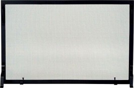 Wrought Iron Panel Screen, Black - £195.07 GBP