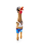 CHARMING PET RUBBER CHICKENS TOY SQUAWKER SQUEEKY FOR DOGS LARGE EARL - £14.85 GBP