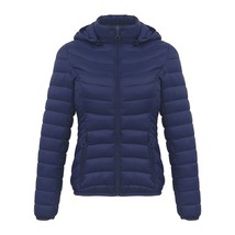 SANTELON Winter Women Soild Short Warm Padded Puffer Jacket Coat With Detachable - £41.29 GBP