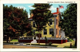 Abraham Lincoln&#39;s Home Springfield IL Postcard PC120 - £3.98 GBP