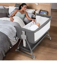 Cowiewie Baby Bassinet, Beside Sleeper for Baby Easy Folding Bedside Bassinet... - £92.23 GBP